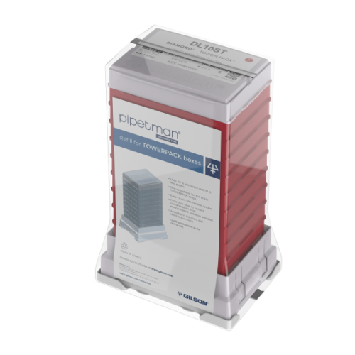PIPETMAN DIAMOND Tips DL10ST TOWERPACK, 0,1-20 µL, 960 vârfuri sterilizate