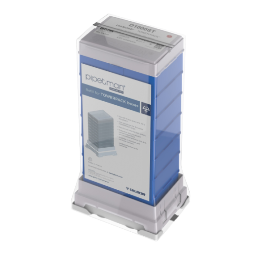 PIPETMAN DIAMOND Tips D1000ST TOWERPACK, 100-1000 µL, 672 vârfuri sterilizate