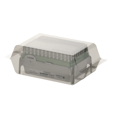 PIPETMAN DIAMOND Tips D300ST TIPACK, 10-300 µL, 960 vârfuri sterilizate