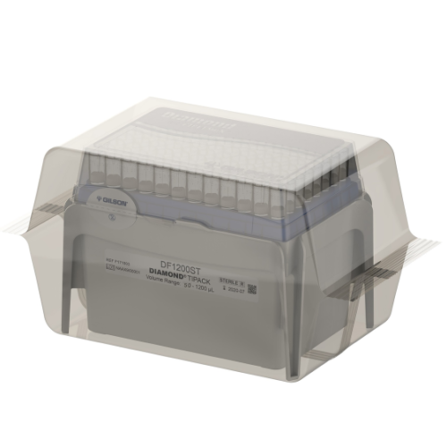 PIPETMAN DIAMOND Tips DF1200ST TIPACK, 50-1200 µL, 960 vârfuri de filtrare sterilizate