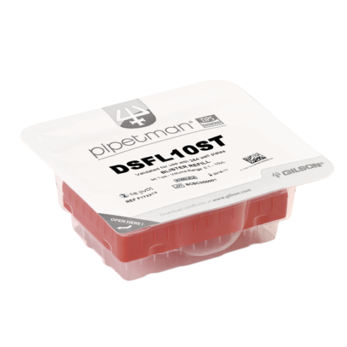 PIPETMAN DIAMOND Tips DSFL10ST BLISTER REFILL 384-certified, 0.1-10 µL, 960 sterilized filter tips