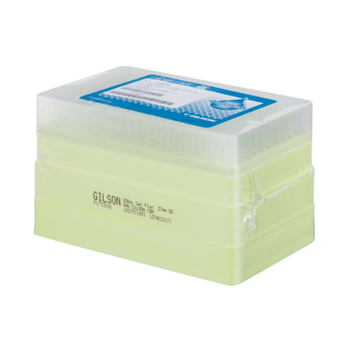 Vârfuri PIPETMAN EXPERT Tips E200ST sterilizate pentru încărcare gel plat, 1-200 µL, pachet, 200 vârfuri