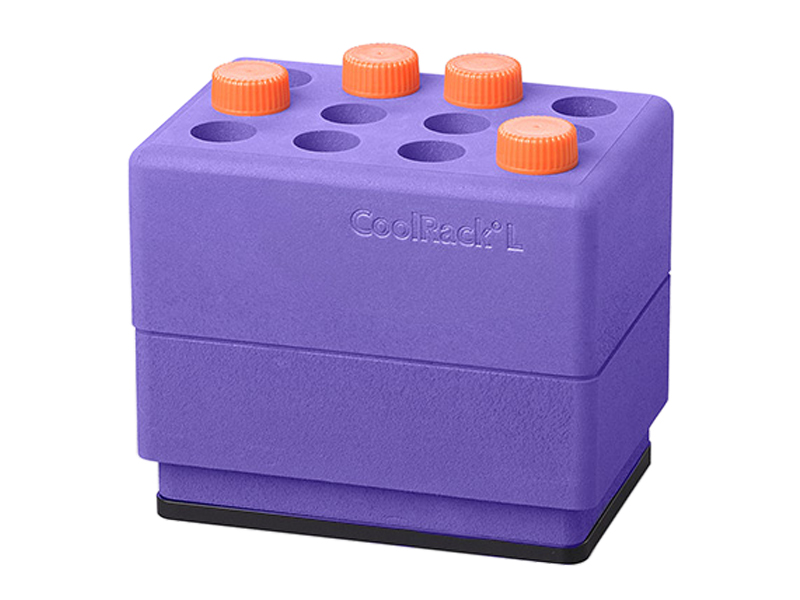 CoolRack™ L Thermoconductive Tube Rack for 12 x 15ml Centrifuge Tubes, Insulative Exterior