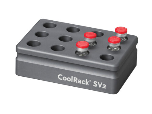 Suport pentru tuburi termoconductiv CoolRack™ SV2 pentru 12 x 2ml fiole injectabile de terapie celulară