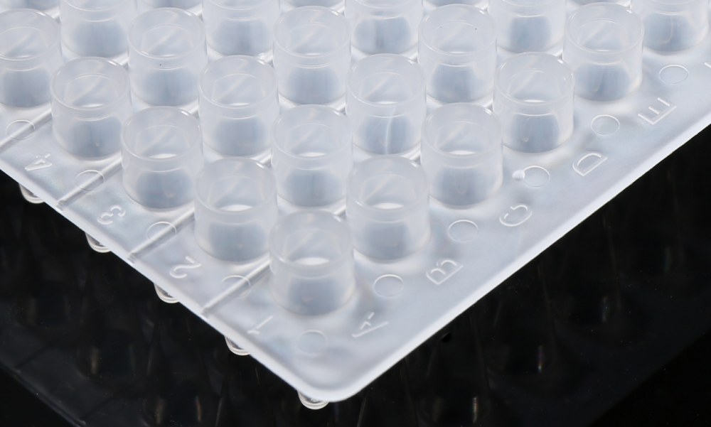 Plăci PCR cu 96 de godeuri, 0,2 ml, fără margine, cu godeuri ridicate - imagine 2