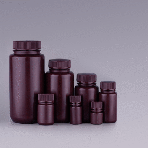 Sticle rotunde de depozitare chihlimbar de 8 ml