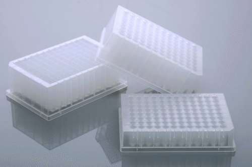 Plăci cu 48 de godeuri adânci de 4,6 ml, godeuri pătrate