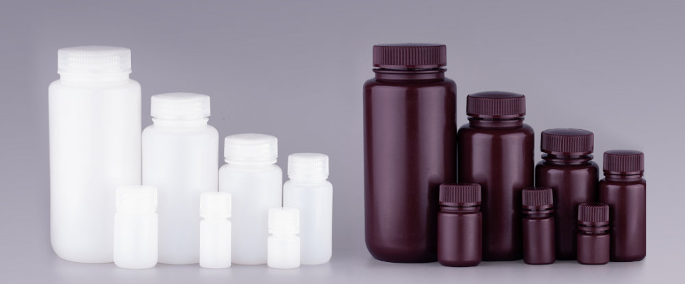 Sticle de depozitare rotunde albe de 500 ml - imagine 3