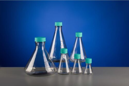 250ml Polycarbonate Erlenmeyer Flasks Flat Bottom