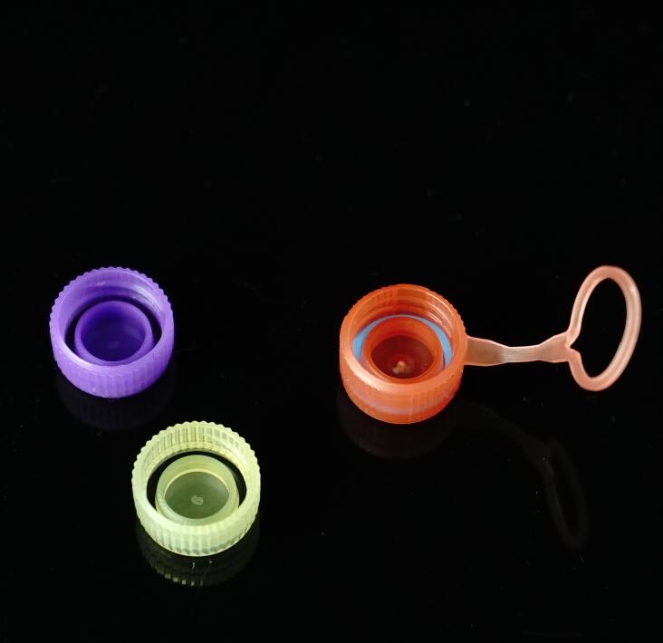 Yellow Hinged Cap For Self-Standing Sample Vials