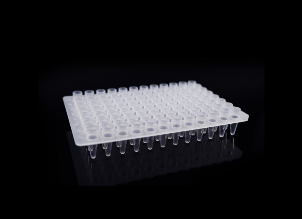 Plăci PCR cu 96 de godeuri, 0,2 ml, fără margine, cu godeuri ridicate
