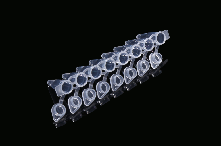 Tuburi Pcr 8-Strip cu Capace Individuale Atașate